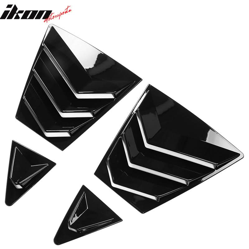 2020-2022 Toyota Corolla IKON Style Side Window Louver Visor Guard ABS - Image 16