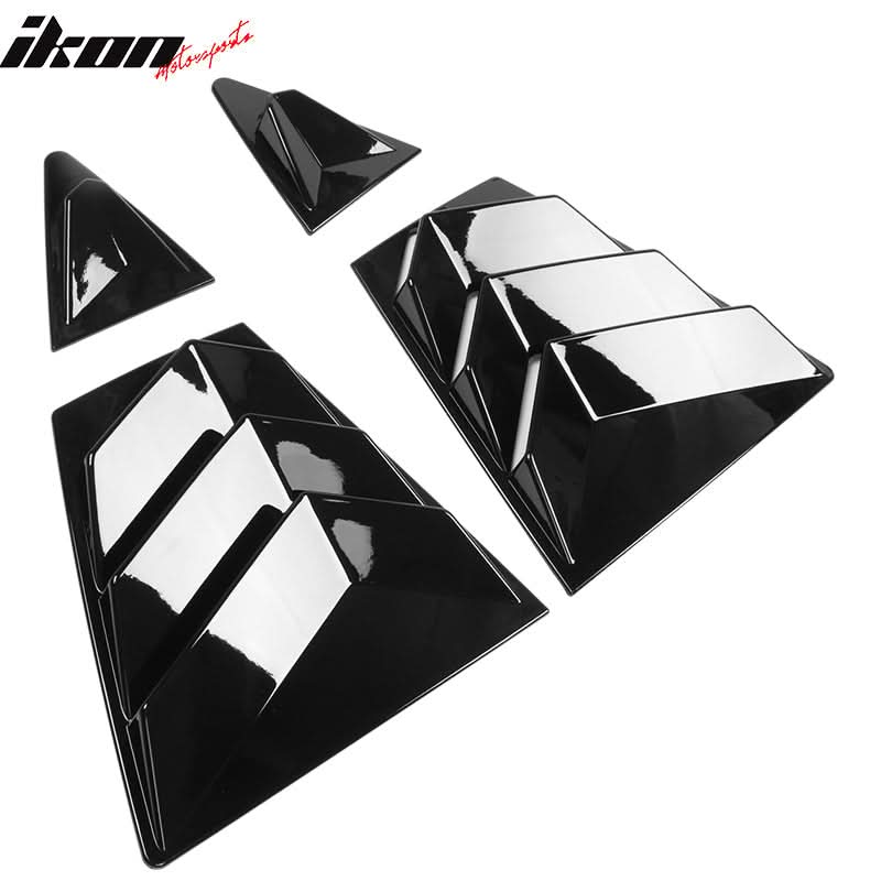 2020-2022 Toyota Corolla IKON Style Side Window Louver Visor Guard ABS - Image 18