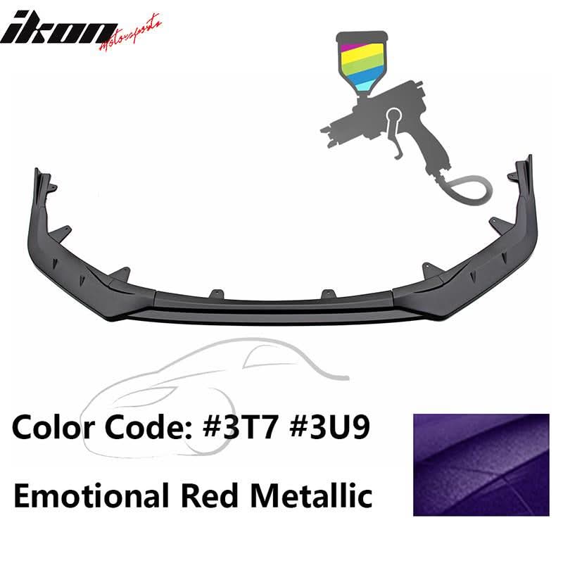 2020-2022 Toyota Corolla SE XSE 4Dr IKON Style Front Bumper Lip PP 3PC - Image 51