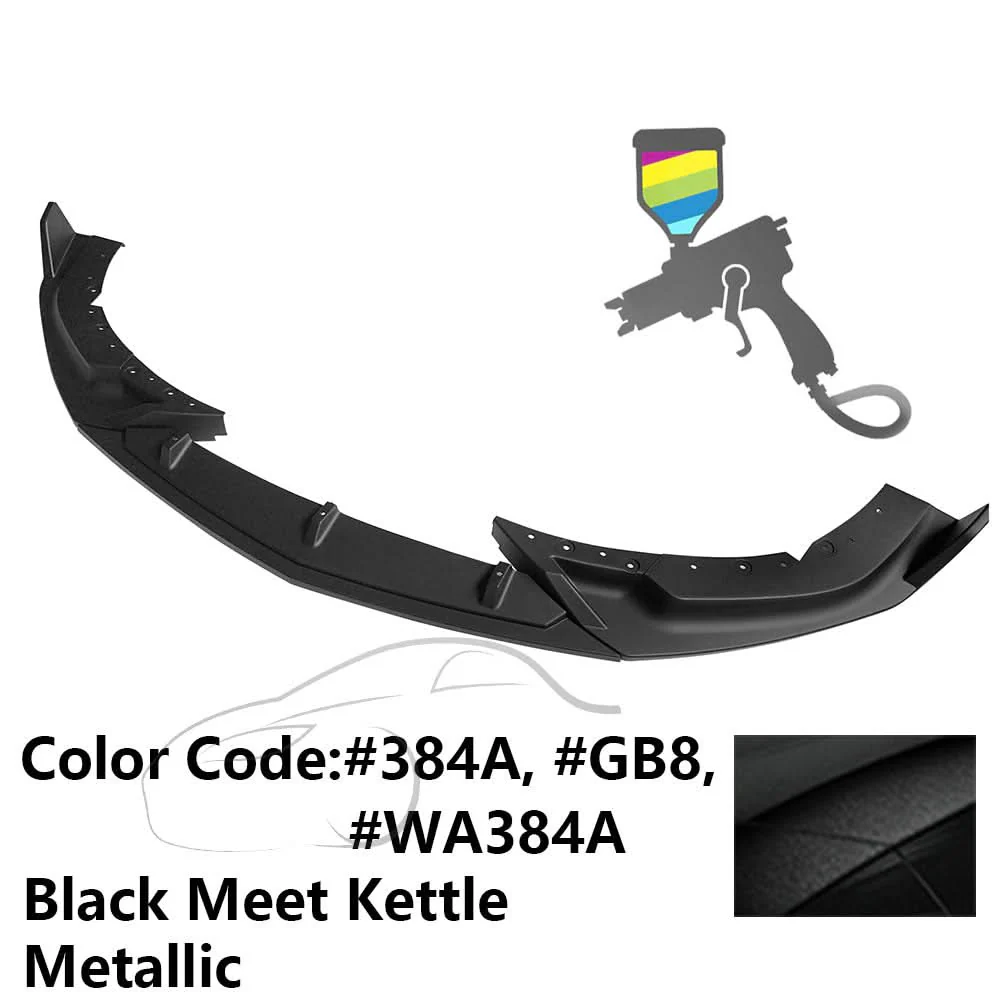 2020-2023 Cadillac CT4 IKON Style Painted Front Bumper Lip PP 3PCS - Image 18