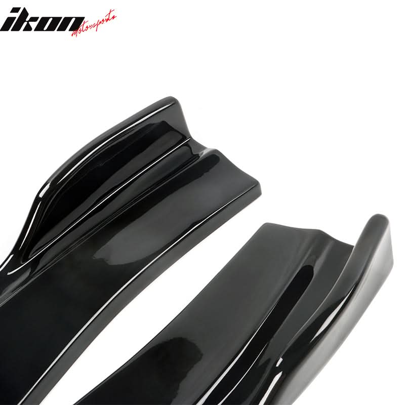 2020-2023 Dodge Charger IKON Matte Black Rear Bumper Side Apron PP - Image 13