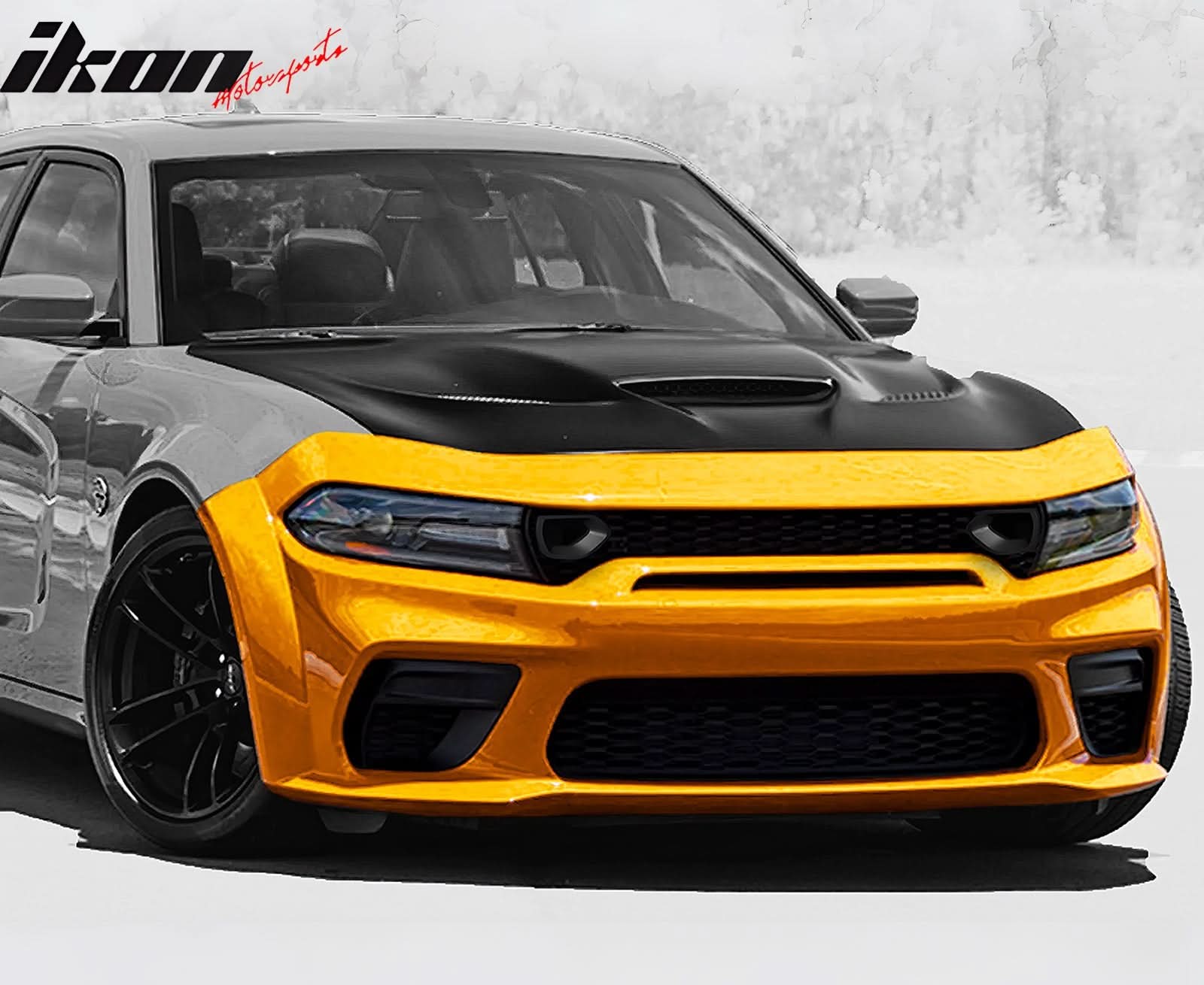 2020-2023 Dodge Charger Widebody Front Bumper Cover W/ SRT Grilles PP - Image 2
