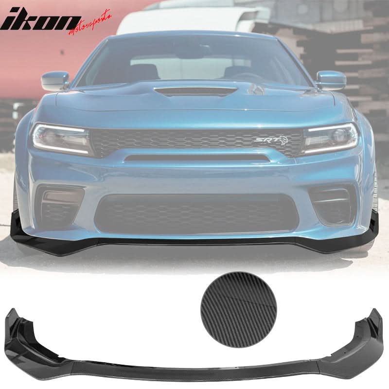 2020-2023 Dodge Charger Widebody IKON V1 Style Front Bumper Lip 3PCS - Image 13