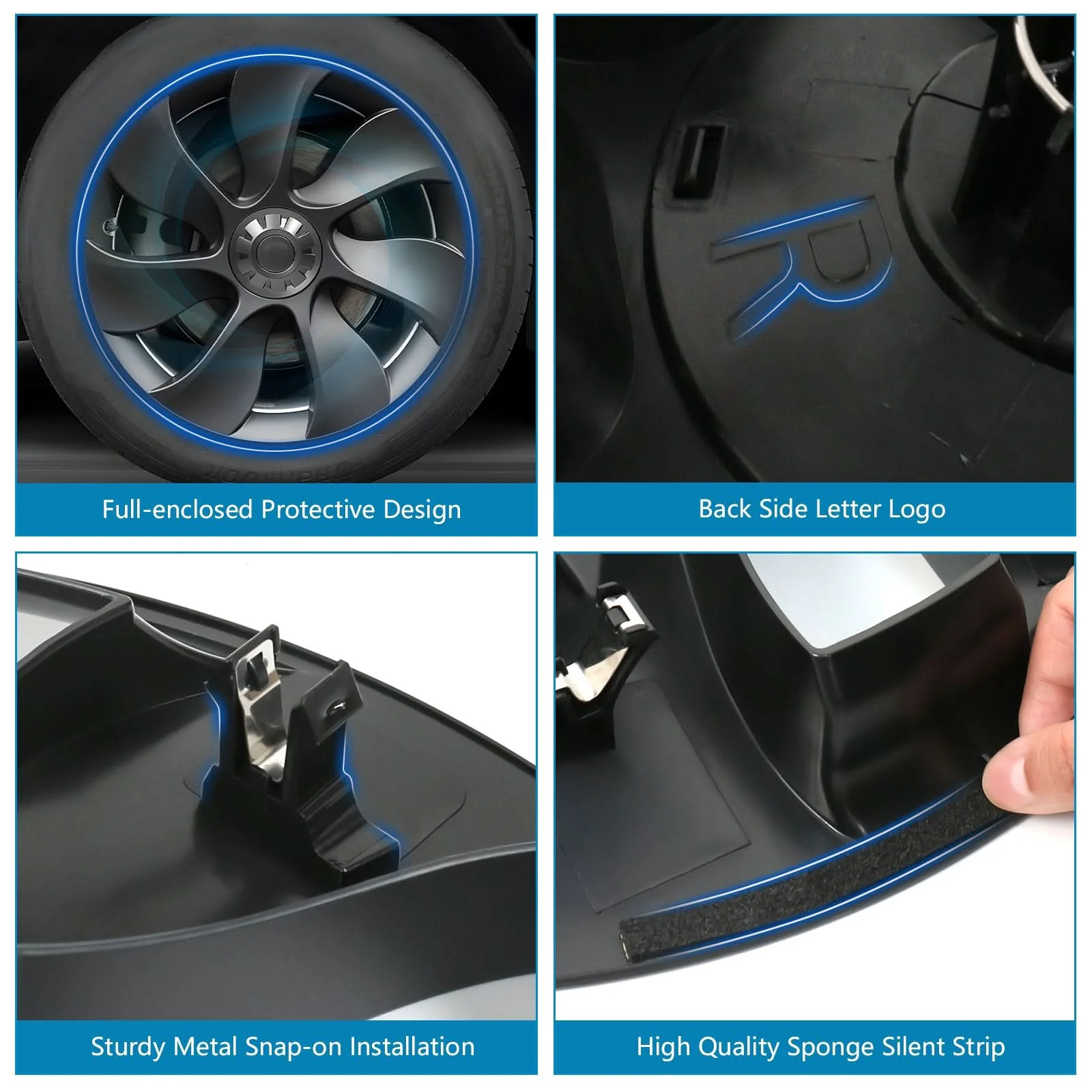 2020-2023 Tesla Y 19'' Hubcap Wheel Cover ABS - Image 2