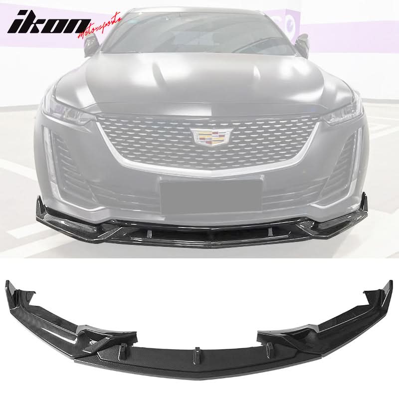 2020-2024 Cadillac CT5 Painted Front Bumper Lip Chin Spoiler 3PC PP - Image 4