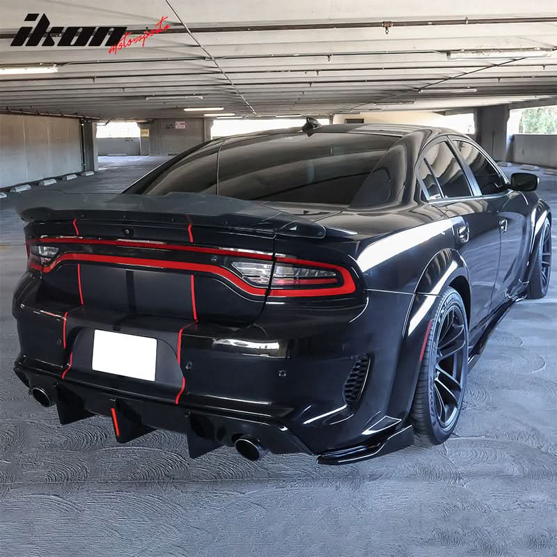 2020-2024 Charger Widebody Rear Diffuser W/ Brake Light PP - Image 9