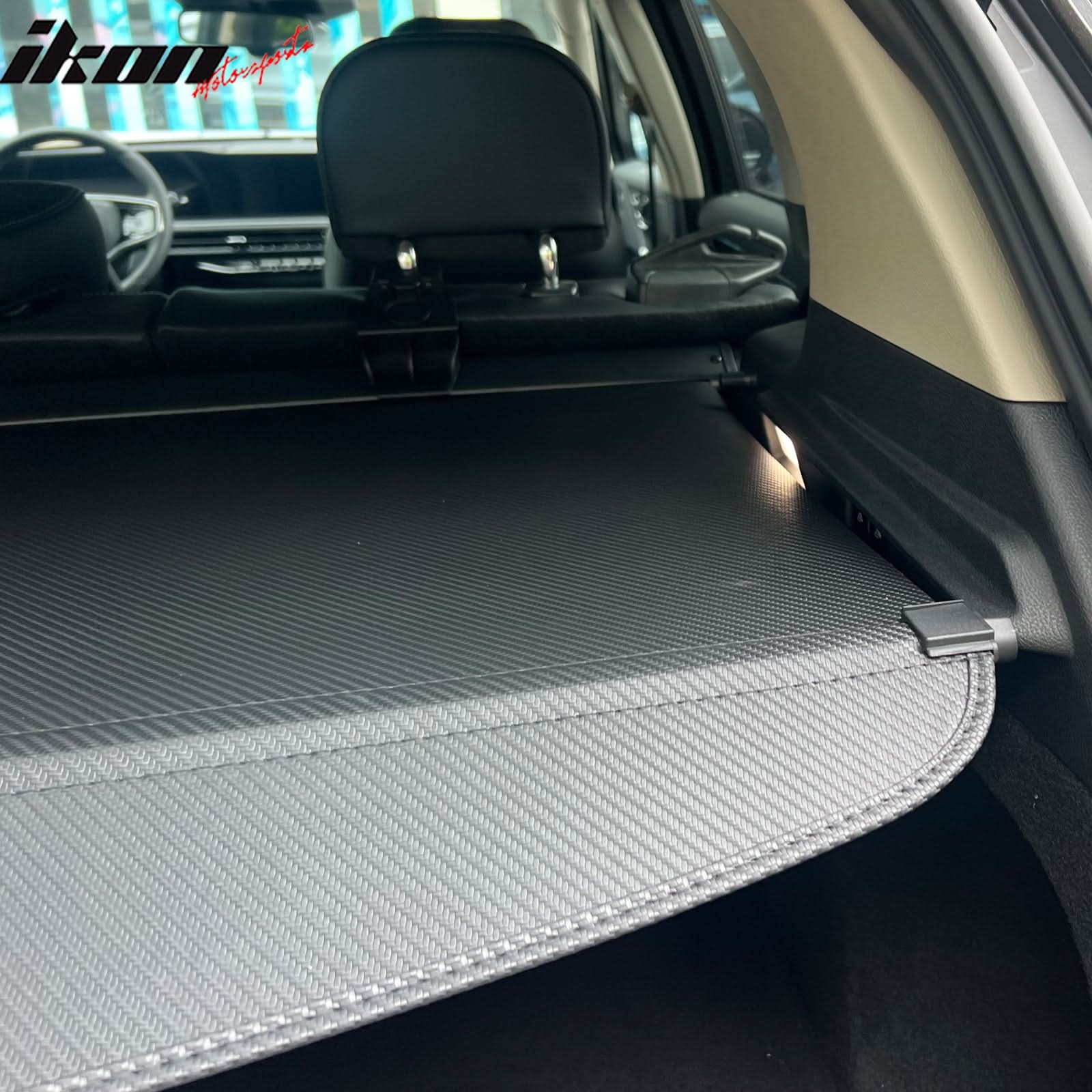 2020-2024 Lincoln Corsair Carbon Fiber Print Retractable Cargo Cover - Image 3