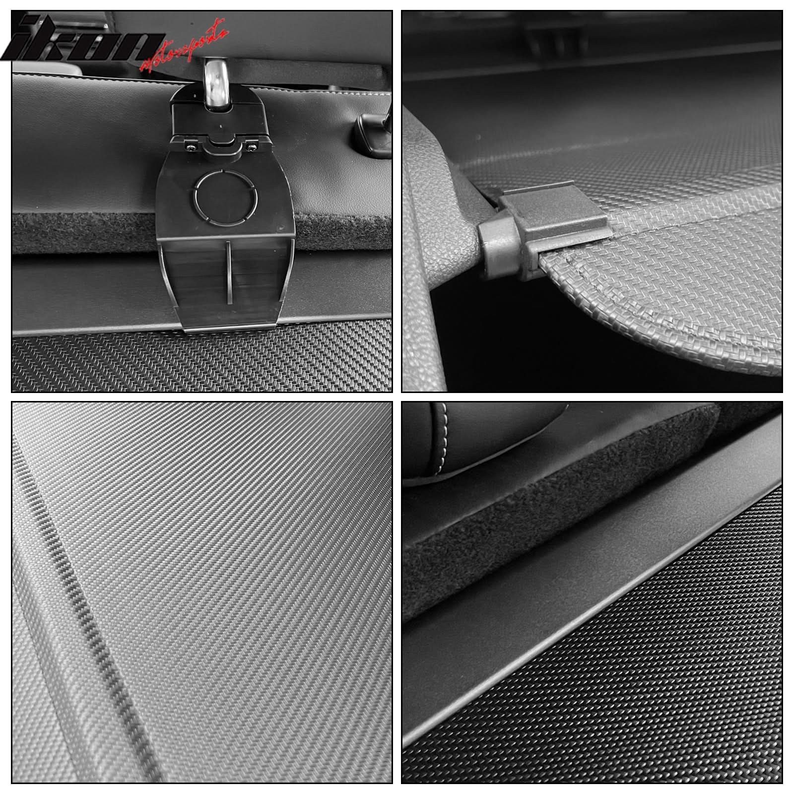 2020-2024 Lincoln Corsair Carbon Fiber Print Retractable Cargo Cover - Image 4