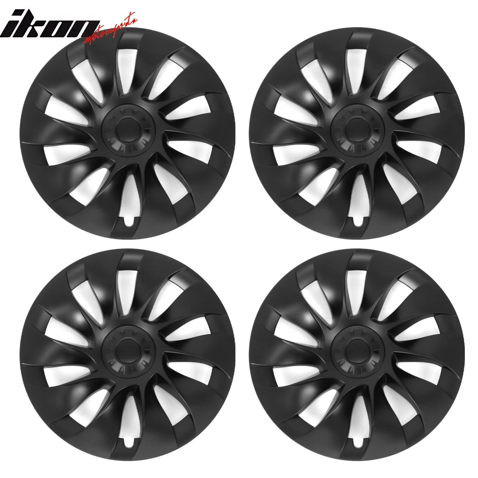 2020-2024 Tesla Model Y 20'' Matte Black V1 Hubcap Wheel Cover Rim ABS - Image 6