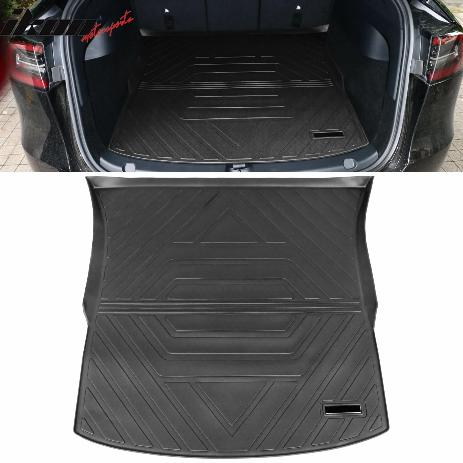 2020-2024 Tesla Model Y Black Trunk Mats Cargo Liner Injection TPE - Image 2