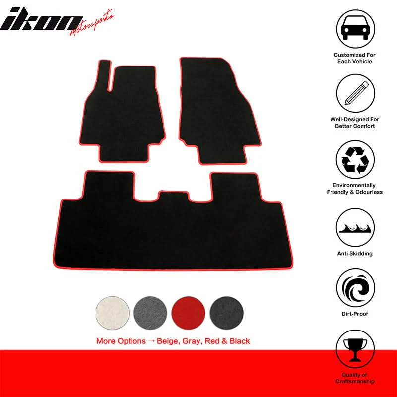 2020-2024 Tesla Model Y OE Front Rear Floor Mats Carpets - Image 15
