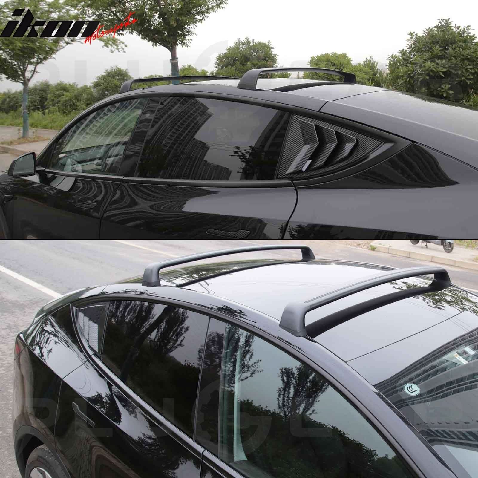 2020-2024 Tesla Model Y Roof Rack Luggage Carrier Cross Bar Aluminum - Image 3