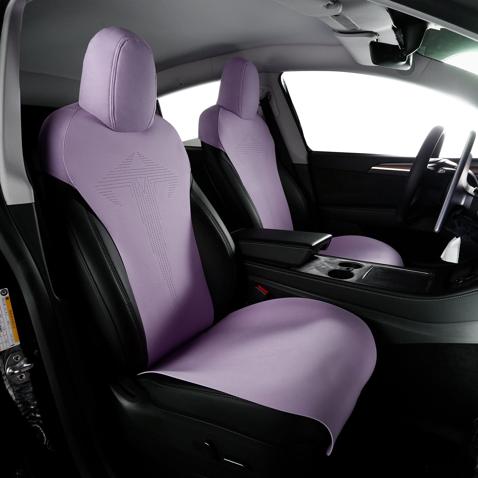 2020-2024 Tesla Model Y Seat Covers Cushions V1 Suede Leather - Image 20