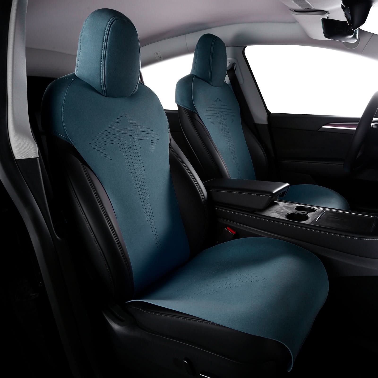 2020-2024 Tesla Model Y Seat Covers Cushions V1 Suede Leather - Image 5