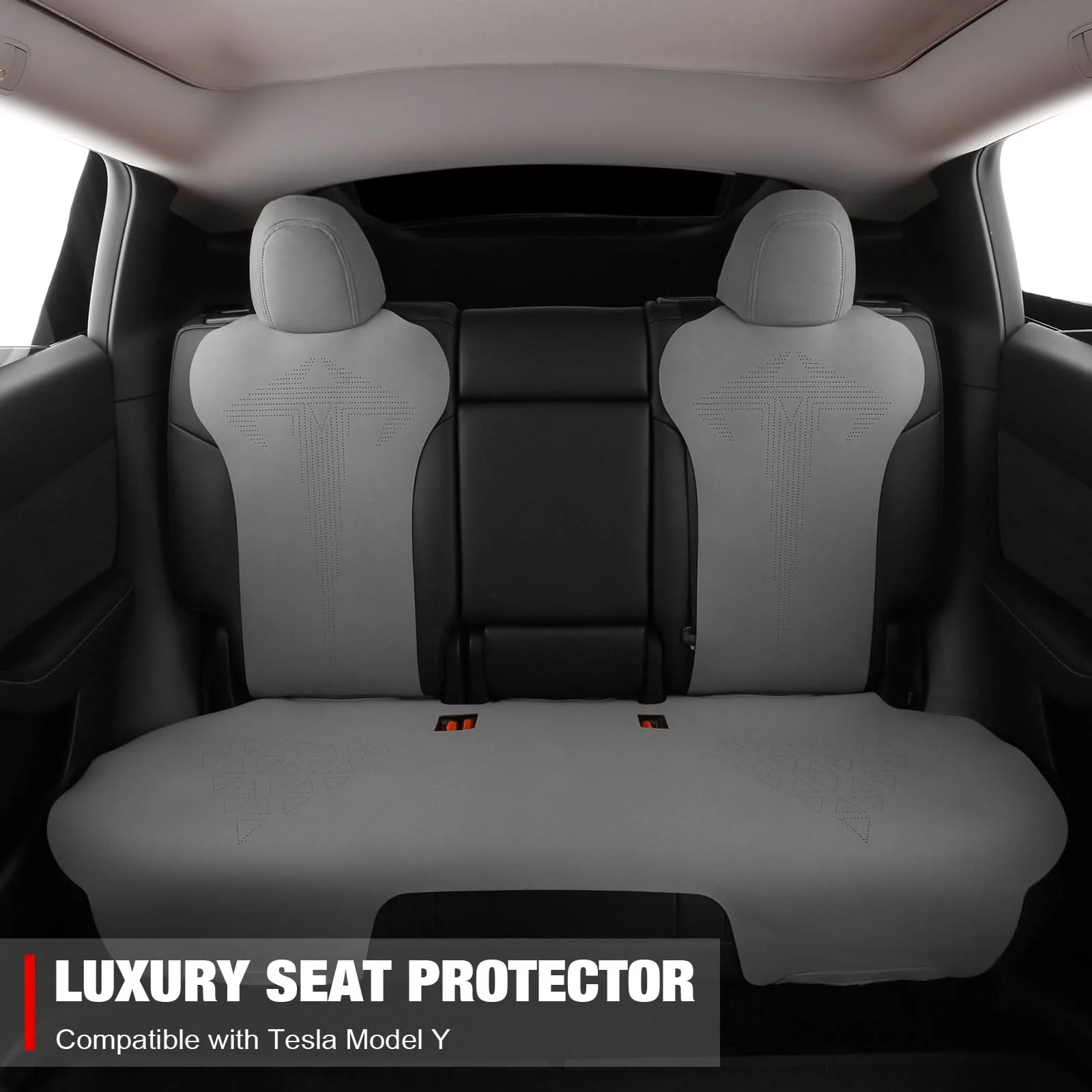 2020-2024 Tesla Model Y Seat Covers Cushions V1 Suede Leather - Image 9
