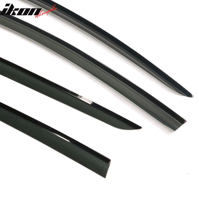 2020-2024 Tesla Model Y Smoke Acrylic Window Visors Deflectors 4PCS - Image 7