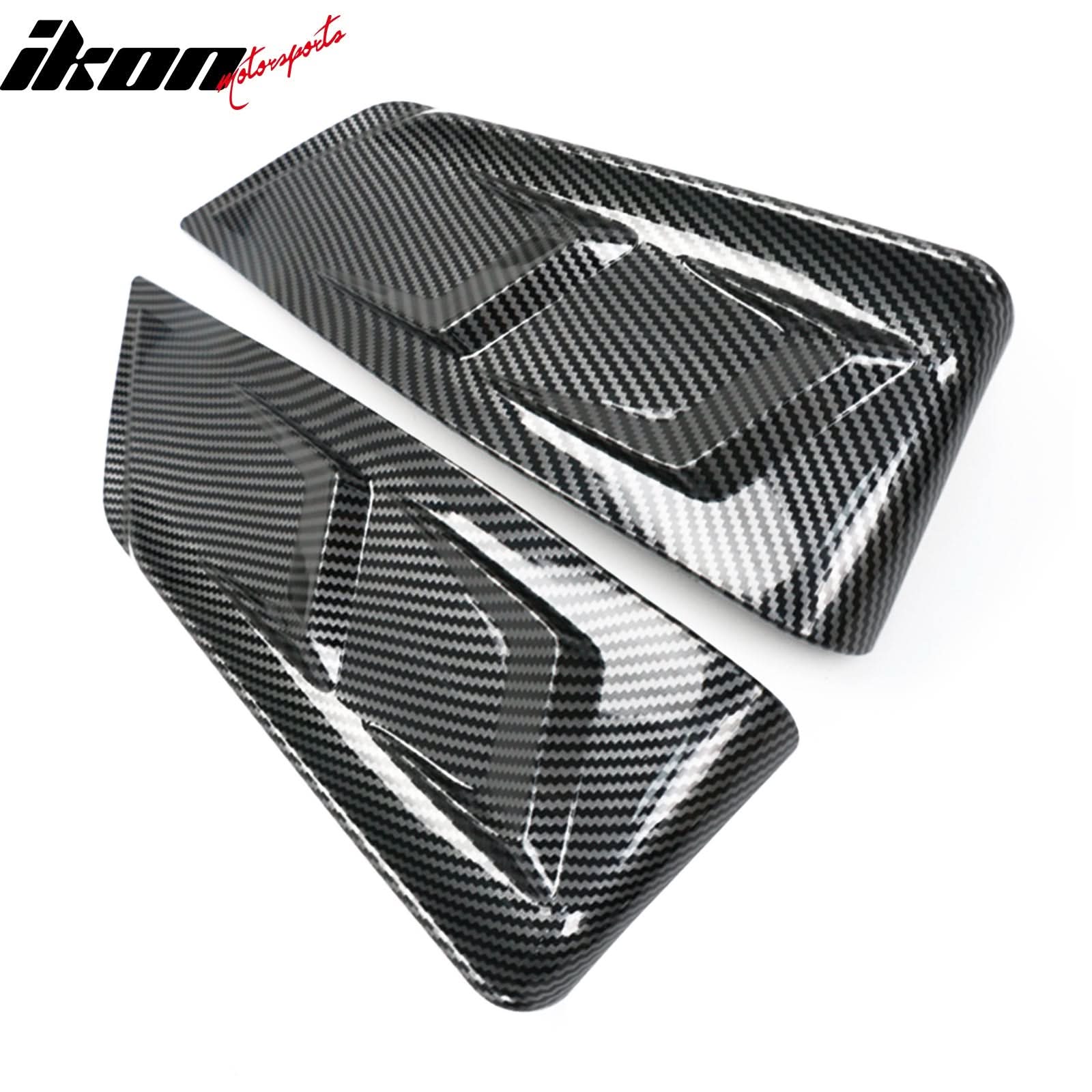 2020-2024 Tesla Y IKON Carbon Fiber Print Rear Lip W/ Rear Aprons PP - Image 12