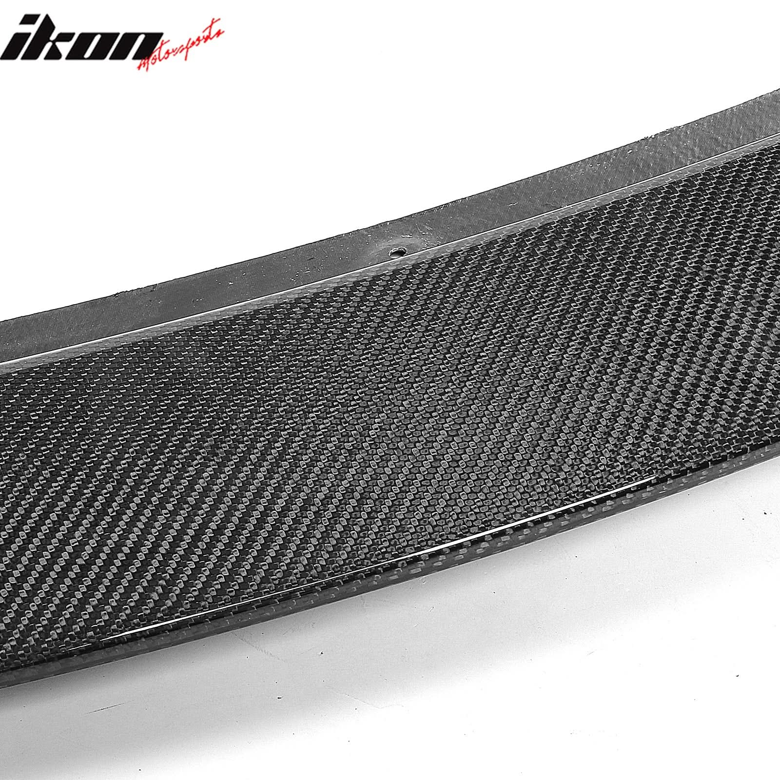 2020-2024 Tesla Y Track Pack Gloss Black Front Bumper Lip Carbon Print - Image 6