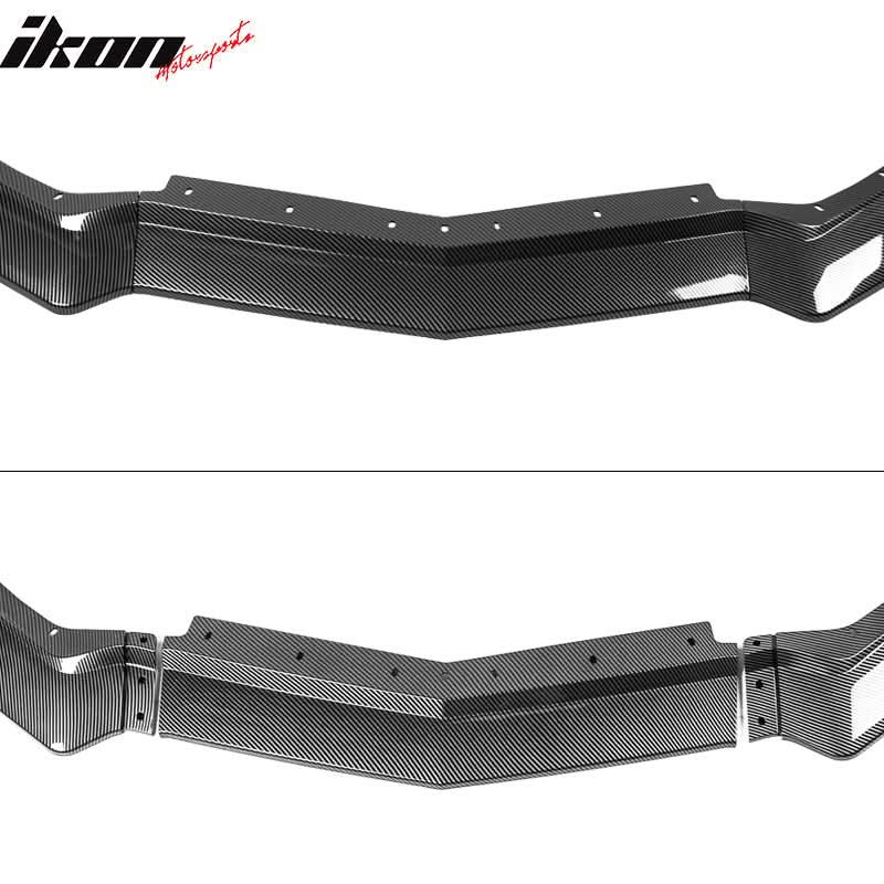 2020-2025 Chevy Corvette C8 IKON Style Front Bumper Lip 5PCS ABS - Image 18