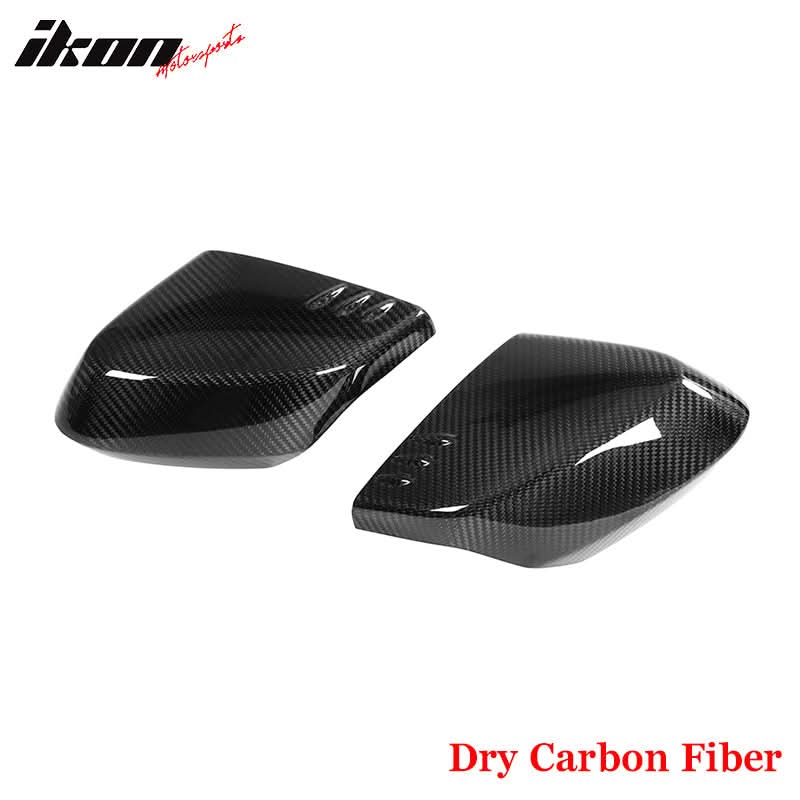2020-2025 Chevy Corvette IKON Gloss Black Mirror Cap Dry Carbon Fiber - Image 5