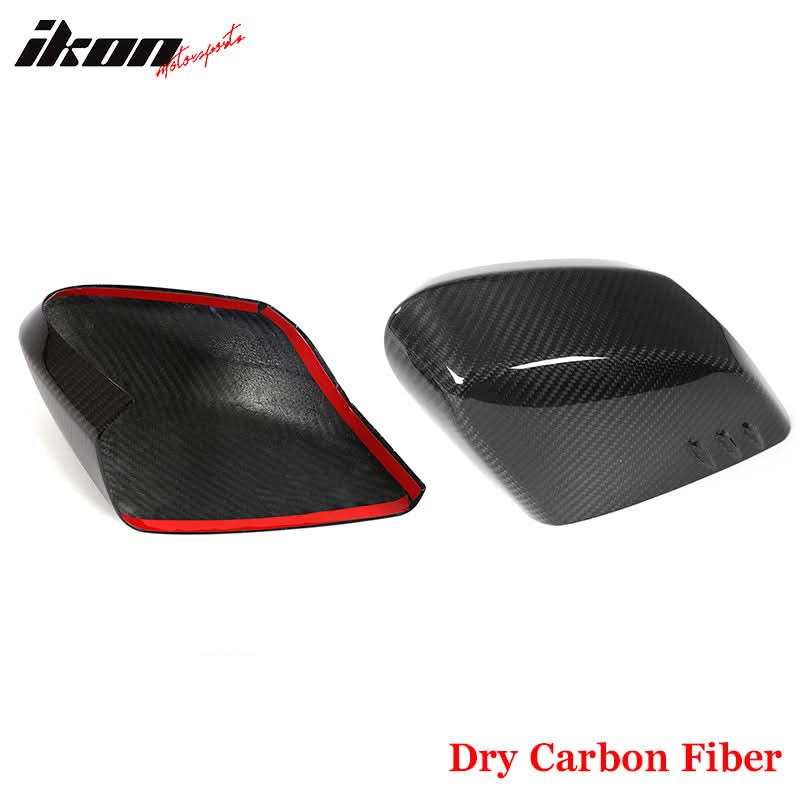 2020-2025 Chevy Corvette IKON Gloss Black Mirror Cap Dry Carbon Fiber - Image 6
