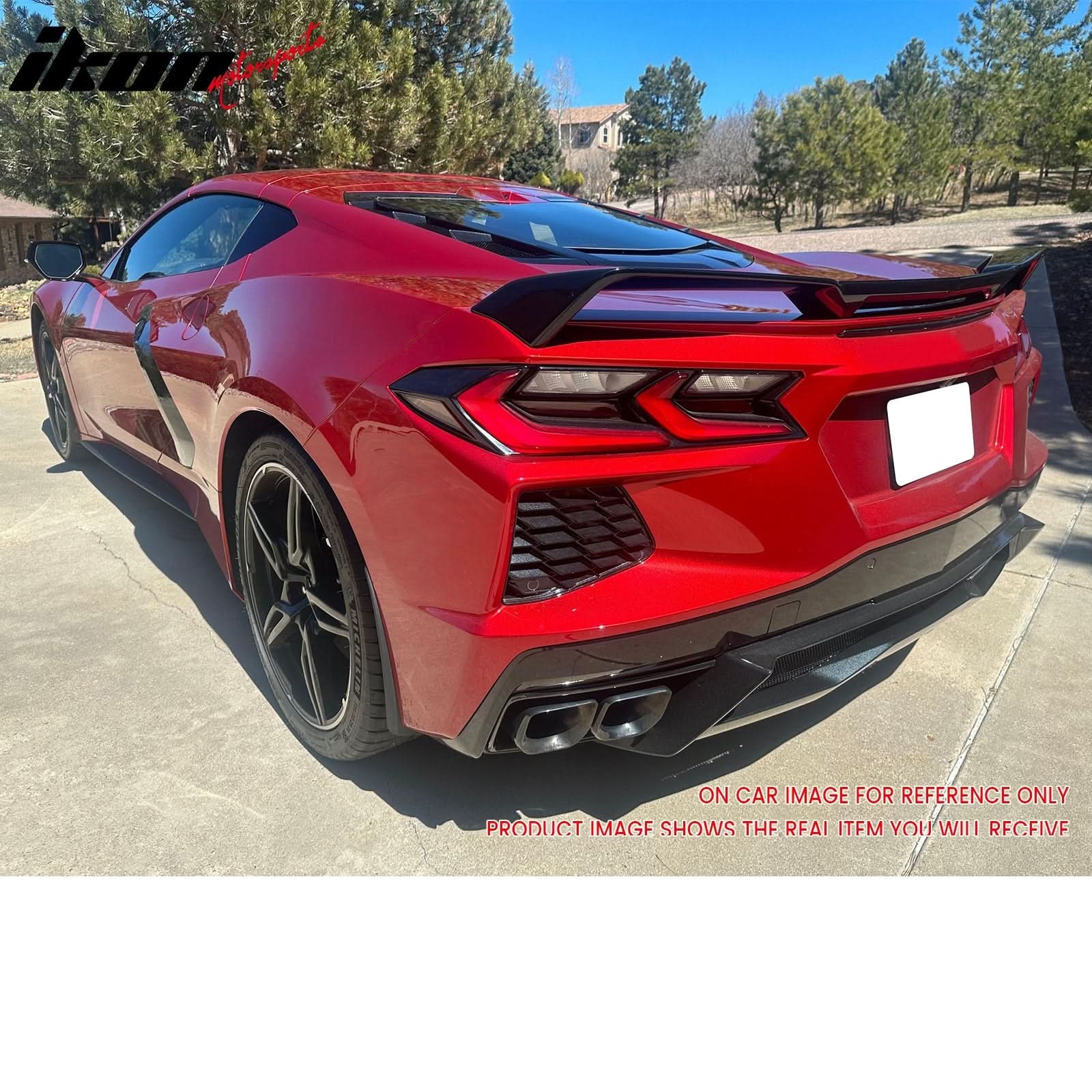 2020-2025 Chevy Corvette Z51 Style Trunk Rear Spoiler Wing ABS - Image 8