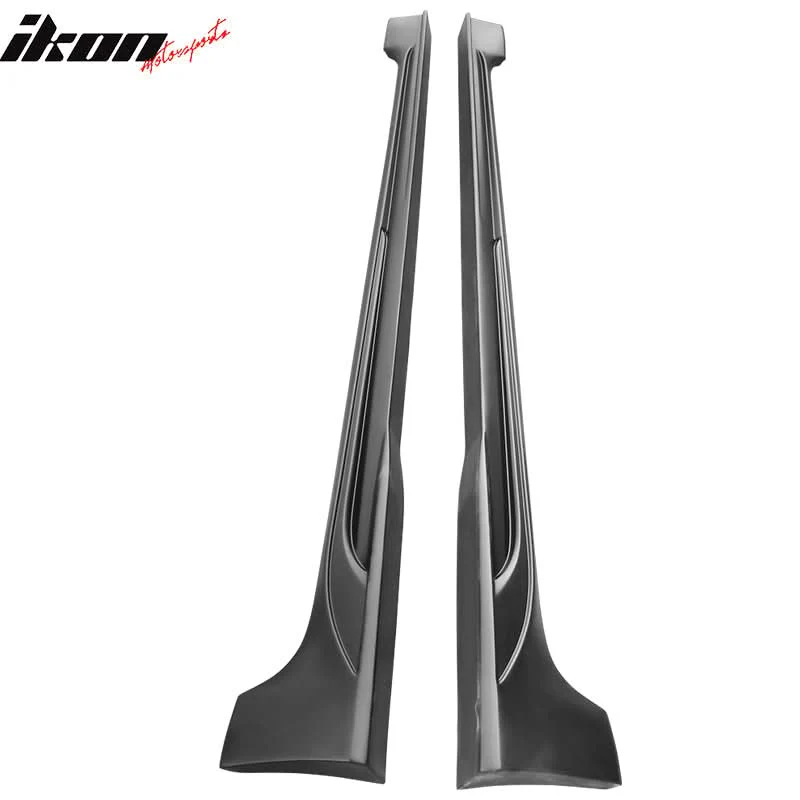 2020-2025 Toyota Corolla Sedan Matte Black Side Skirts Rocker Panel PP - Image 2