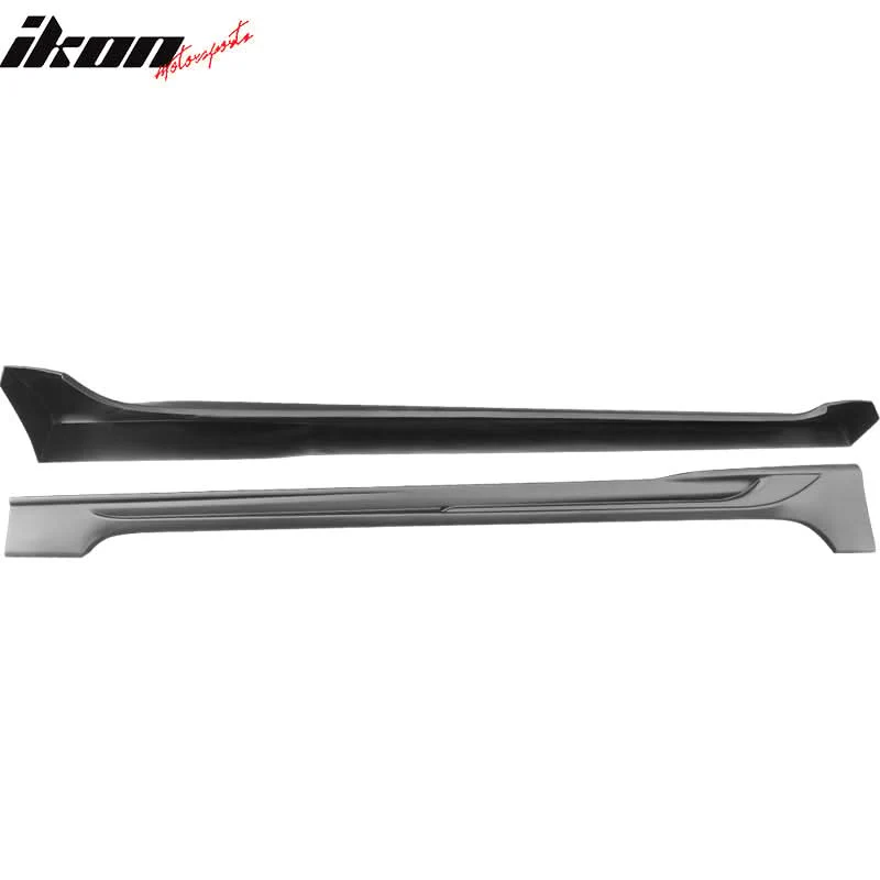2020-2025 Toyota Corolla Sedan Matte Black Side Skirts Rocker Panel PP - Image 3