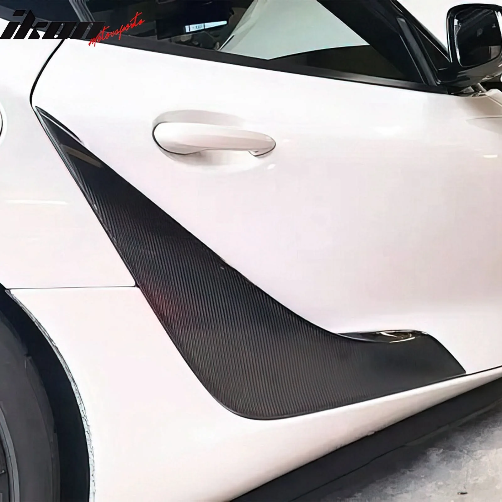 2020-2025 Toyota GR Supra A90 Side Fender Vents Gloss Dry Carbon Fiber - Image 2