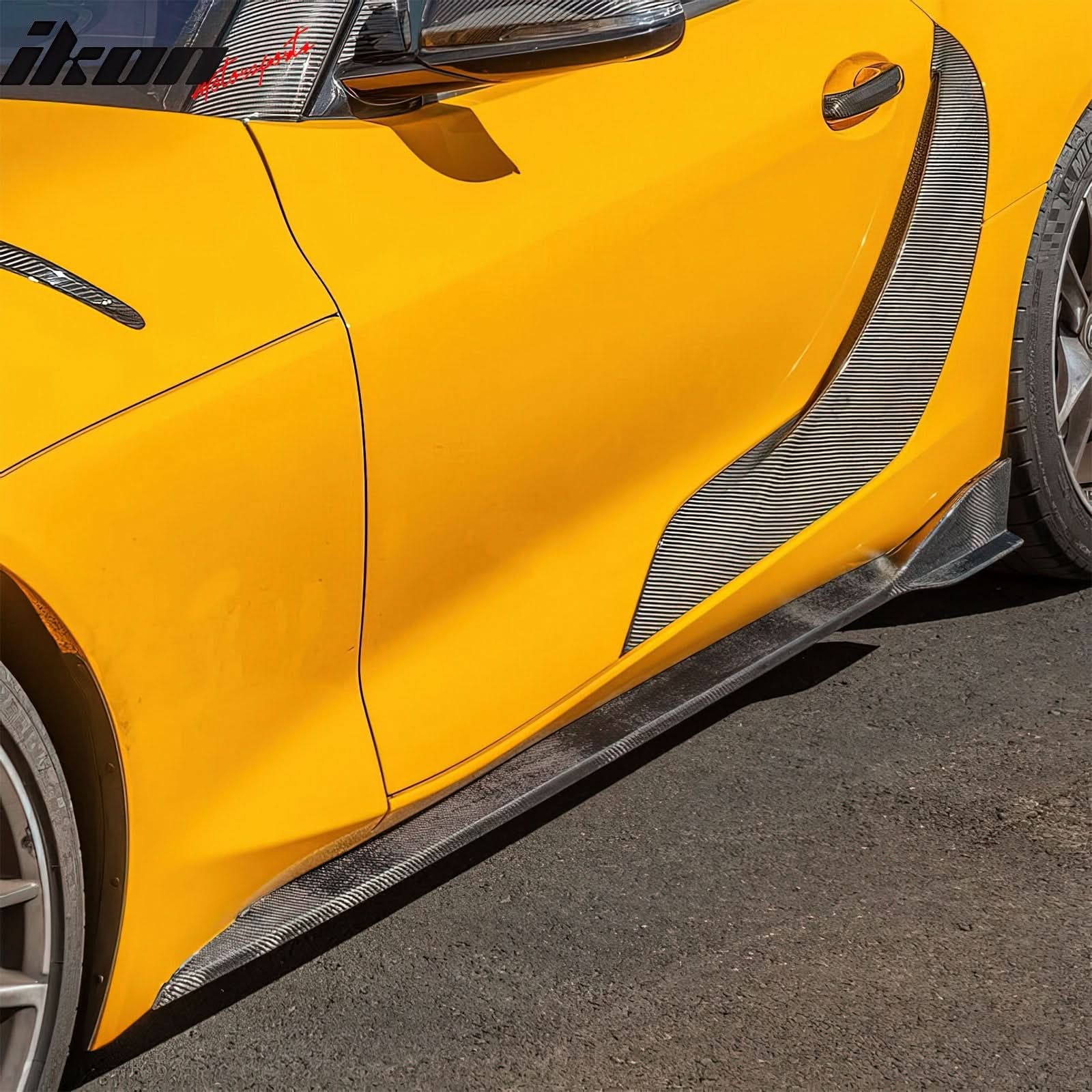 2020-2025 Toyota GR Supra A90 Side Fender Vents Gloss Dry Carbon Fiber - Image 3