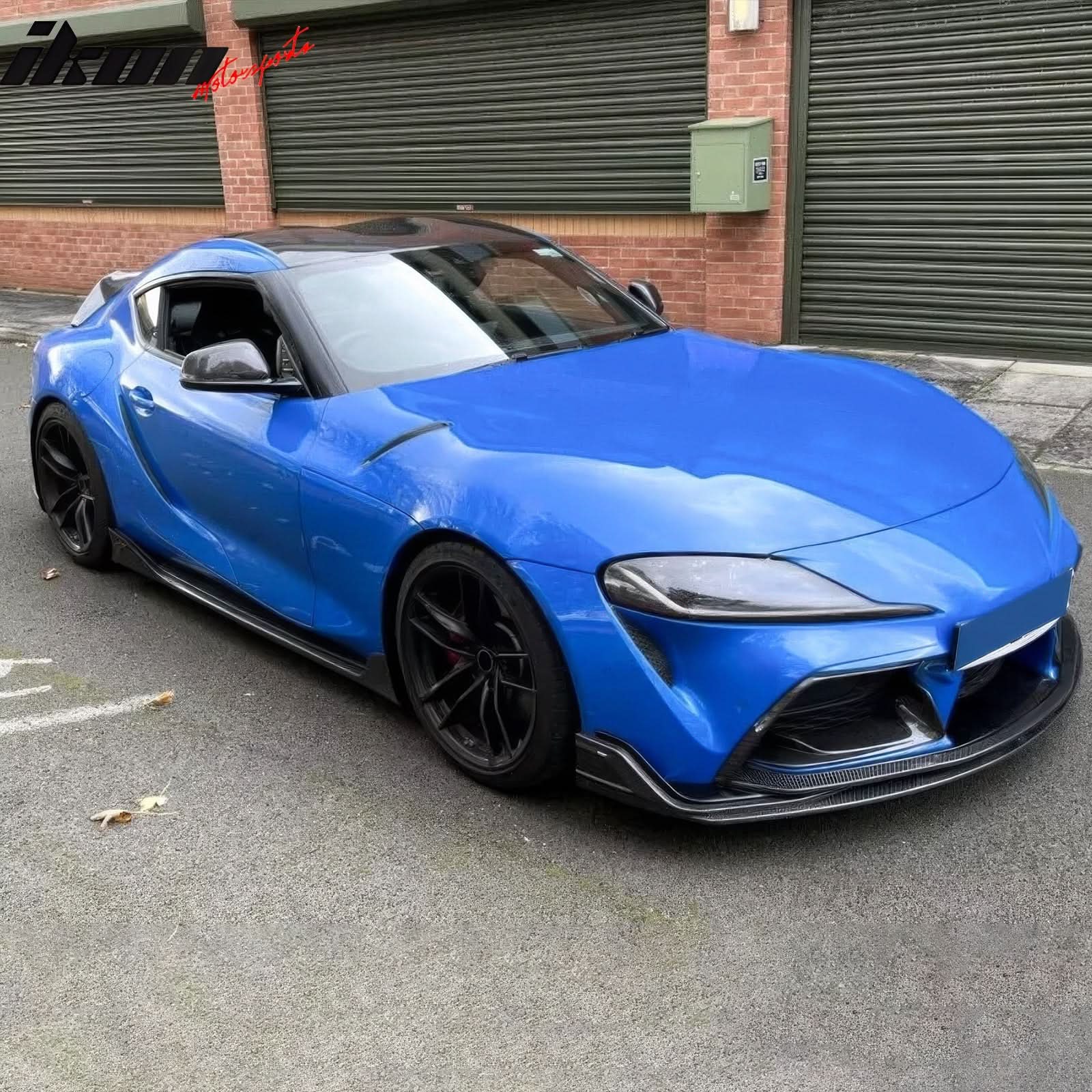 2020-2025 Toyota GR Supra MZ Speed Front Bumper Lip Gloss Carbon Fiber - Image 2