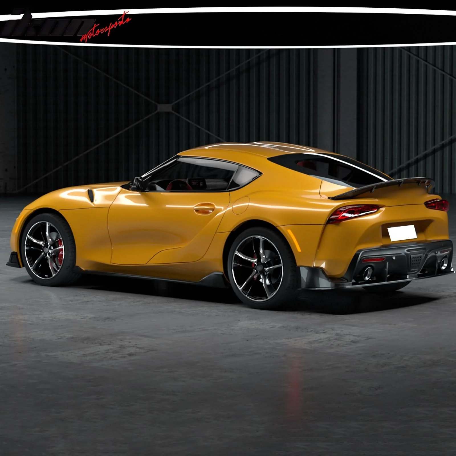2020-2025 Toyota GR Supra MZ Spped Rear Bumper Lip Gloss Carbon Fiber - Image 4