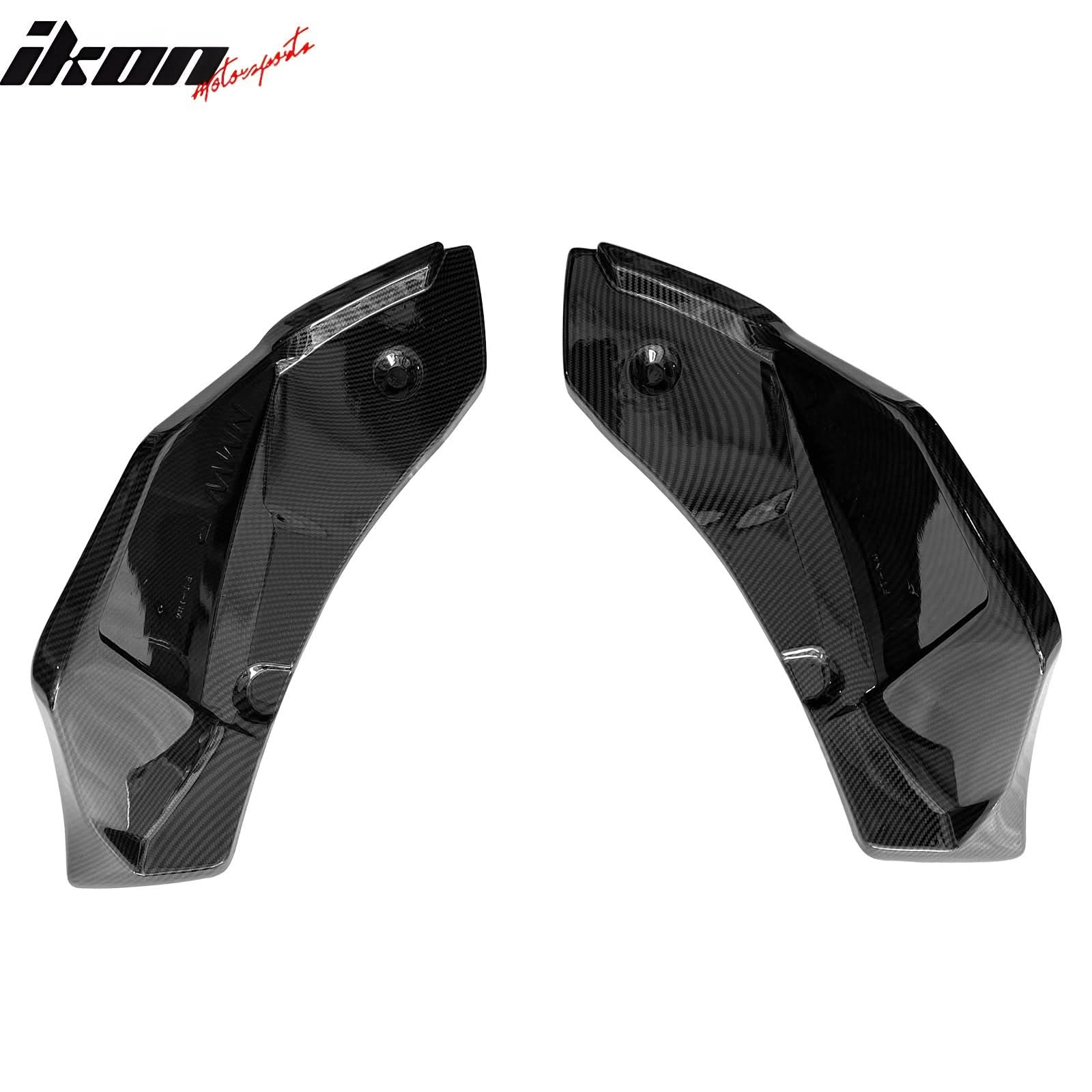 2020-2025 Toyota GR Supra Rear Bumper Splitters AG Carbon Fiber Print - Image 6