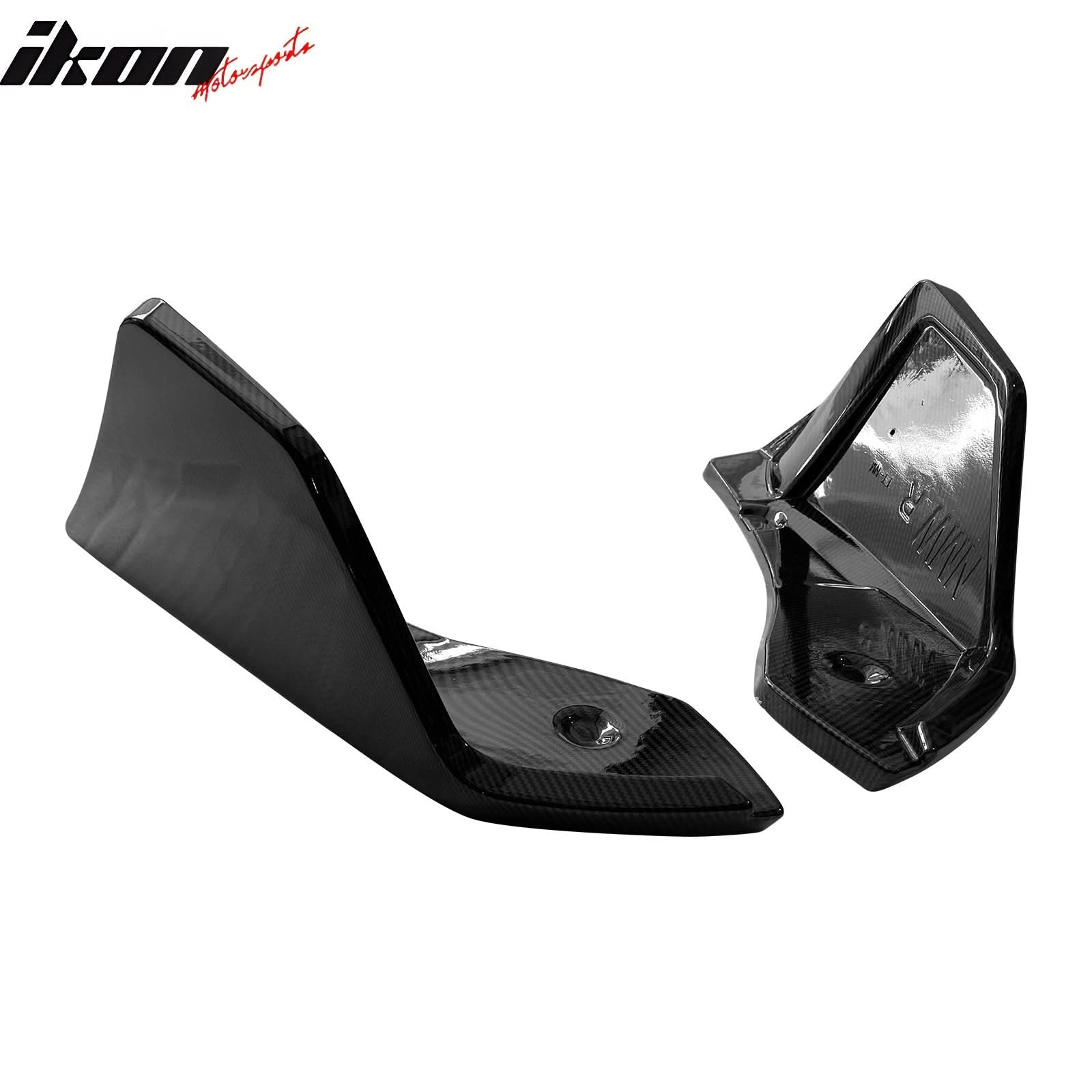 2020-2025 Toyota GR Supra Rear Bumper Splitters AG Carbon Fiber Print - Image 7