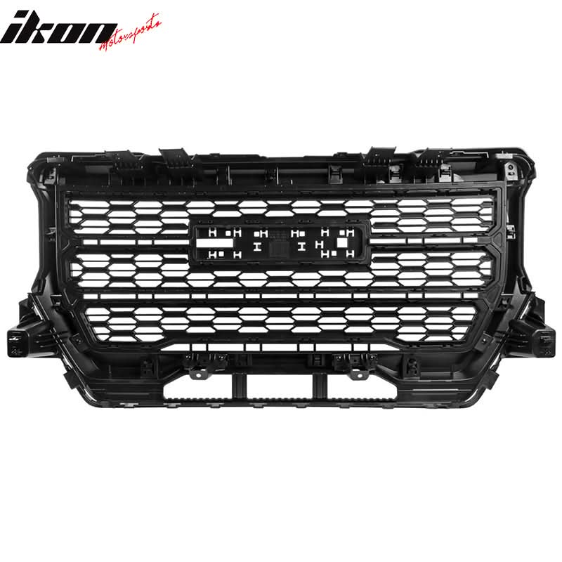 2021-2022 GMC Canyon Denali Style Gloss Black Front Bumper Hood Grille - Image 9