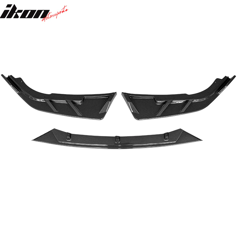 2021-2022 Honda Accord IKON V3 Style Front Bumper Lip Spoiler 3PCS - Image 19