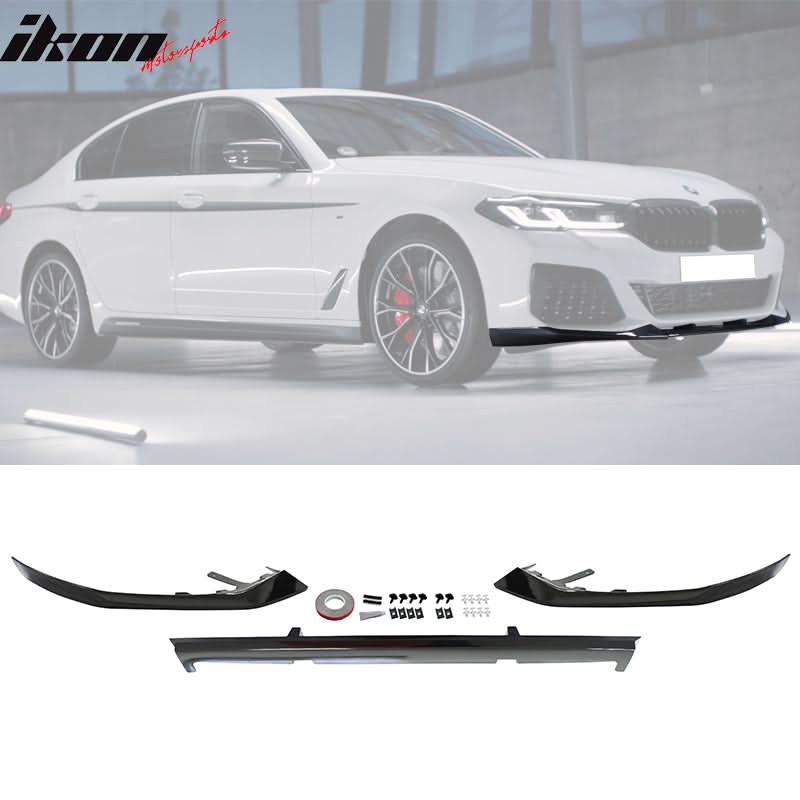 2021-2023 BMW G30 M Sport Front Rear Bumper Diffuser Lip Side Skirt - Image 5