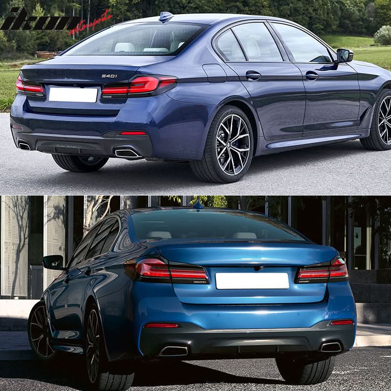 2021-2023 BMW G30 M Sport Front Rear Bumper Diffuser Lip Side Skirt - Image 7