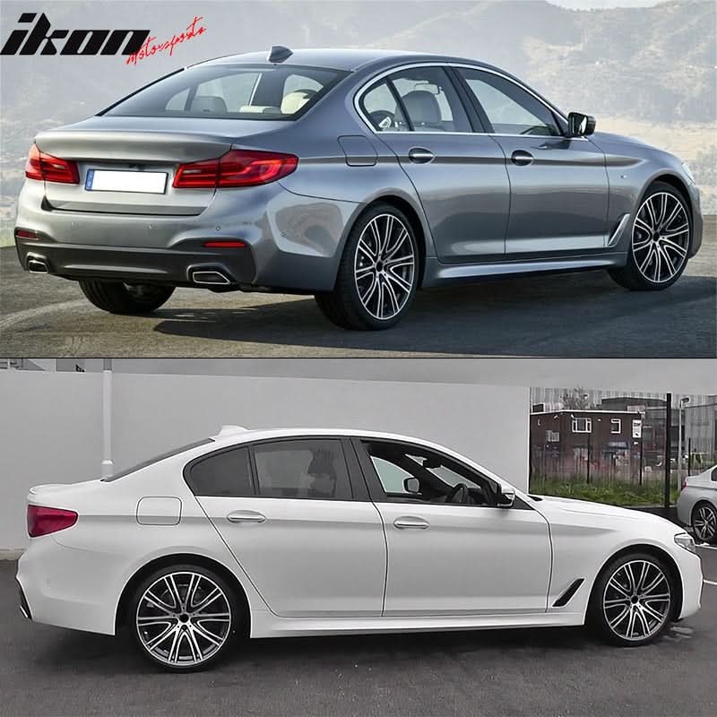 2021-2023 BMW G30 M Tech Front Rear Bumper Diffuser Lip Side Skirt - Image 11