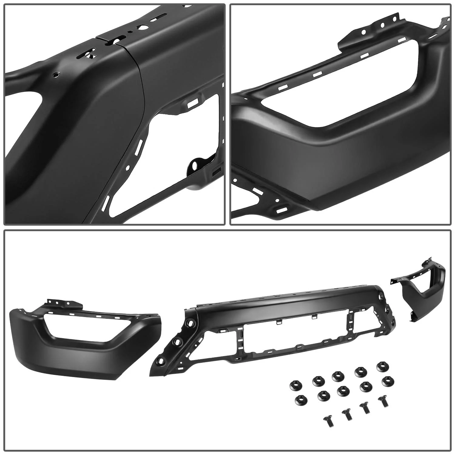 2021-2023 Ford F-150 Front Bumper Cover w/o Parking Sensor Holes - Image 2