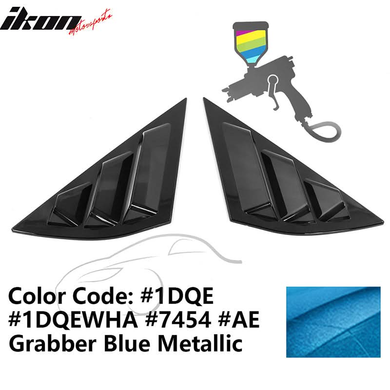 2021-2023 Ford Mustang Mach-E Window Louvers 3 Vent PC Painted - Image 10