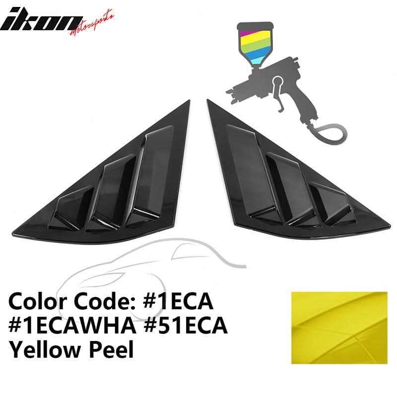 2021-2023 Ford Mustang Mach-E Window Louvers 3 Vent PC Painted - Image 11