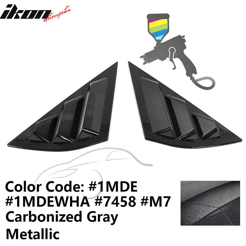2021-2023 Ford Mustang Mach-E Window Louvers 3 Vent PC Painted - Image 13
