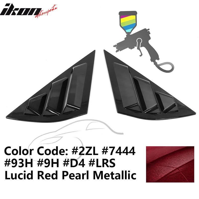 2021-2023 Ford Mustang Mach-E Window Louvers 3 Vent PC Painted - Image 16