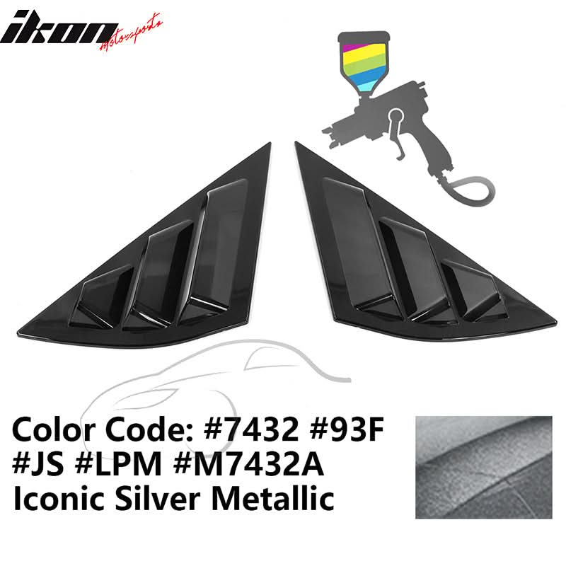 2021-2023 Ford Mustang Mach-E Window Louvers 3 Vent PC Painted - Image 18