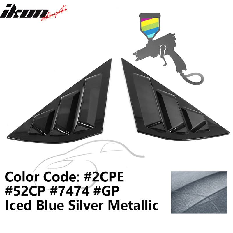 2021-2023 Ford Mustang Mach-E Window Louvers 3 Vent PC Painted - Image 20