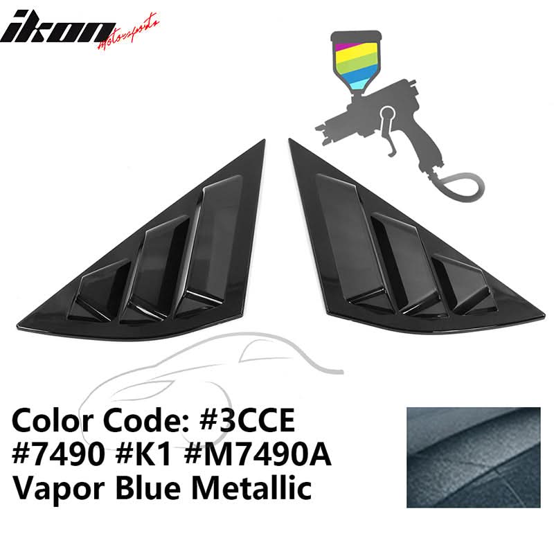 2021-2023 Ford Mustang Mach-E Window Louvers 3 Vent PC Painted - Image 22