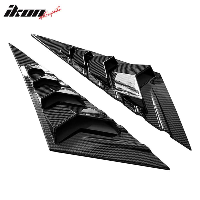 2021-2023 Hyundai Elantra 4DR 2PC Rear Side Vent Window Louver ABS - Image 3