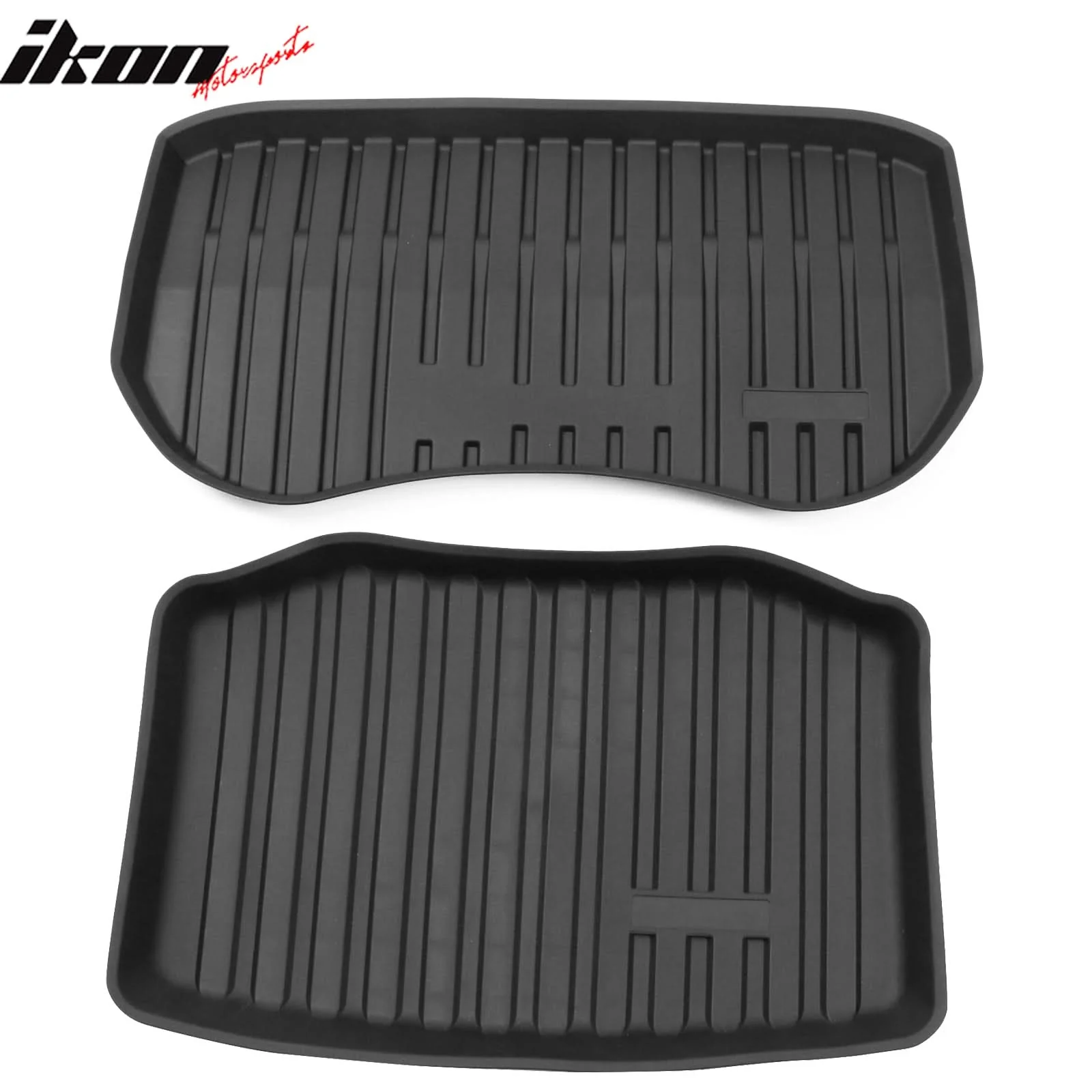 2021-2023 Tesla Model 3 Black Trunk Mats Cargo Liner Injection TPE - Image 4