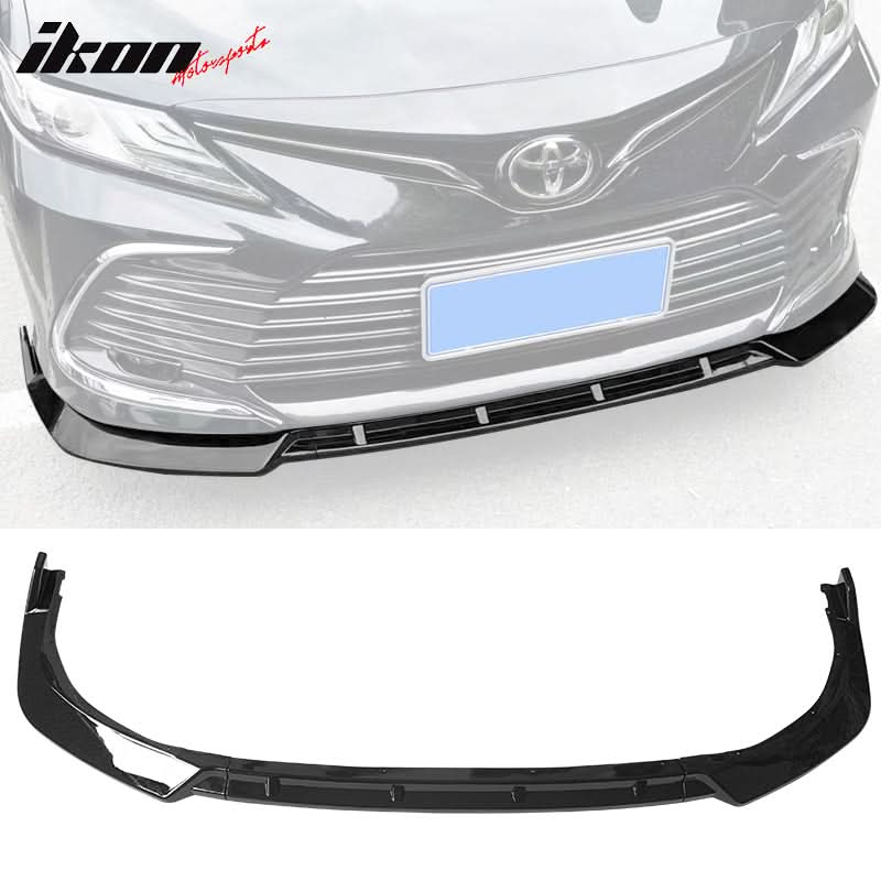 2021-2023 Toyota Camry LE Front Bumper Lip IKON Style PP 3PC - Image 4